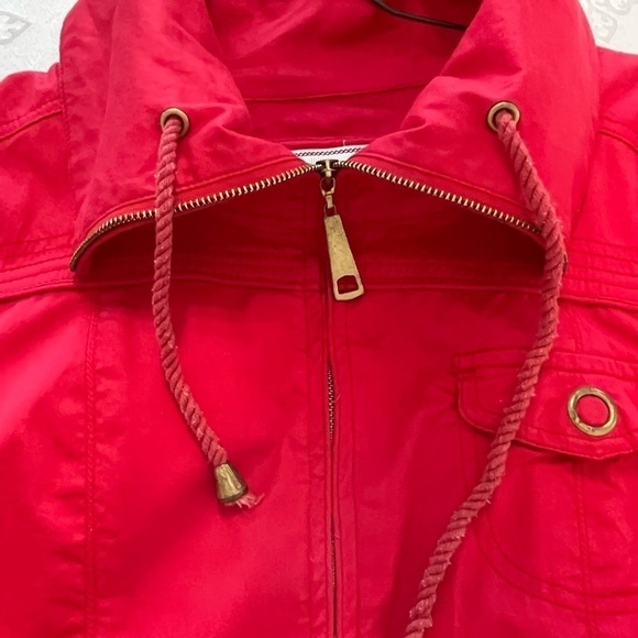 A M X / Ami Jackets& Coats light weight 98% cotton hot pink Size L women’s. - Picture 4 of 7